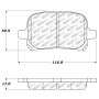 Stoptech 305.07070 Street Select Brake Pads - Front