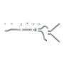 Diamond Eye Performance K4340A-RP Diamond Eye KIT 4in CB MFLR RPLCMENT PIPE DUAL AL: 03-07 FORD 6.0L F250/F350