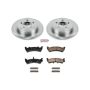 PowerStop KOE1770 OE Stock Replacement Low-Dust Ceramic Brake Pad and Rotor Kit