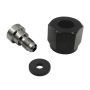 Nitrous Express 11713 4AN BOTTLE NIPPLE AND NUT FOR CO2 VALVE (INCL. GASKET)