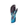 OMP KS-2 Art Gloves Black/Cyan - Size M