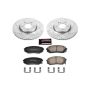 PowerStop K6510 Z23 Daily Driver Carbon-Fiber Ceramic Brake Pad and Drilled & Slotted Rotor Kit