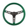 GRANT GRT8472 Steering Wheel Mtl Flake Green/Spoke Blk 15