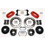 Wilwood 140-10950-DR AERO4 Rear P-Brake Kit 14.00in Drill Red 2005-2014 Mustang