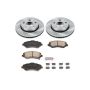 PowerStop KOE3097 OE Stock Replacement Low-Dust Ceramic Brake Pad and Rotor Kit