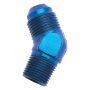 Russell 662390 Performance -6 AN to 3/8in NPT 45 Degree Flare to Pipe Adapter