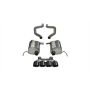 CORSA Performance 14766BLK Corsa 2017-2019 Chevy Corvette Z06 3in Axle Back Exhaust Black Quad 4.5in Tip (Xtreme)