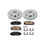 PowerStop KOE5250 OE Stock Replacement Low-Dust Ceramic Brake Pad and Rotor Kit
