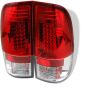 SPYDER 5003485 LED Tail Lights - Red Clear