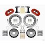 Wilwood 140-12870-DR Narrow Superlite 6R Front Hat Kit 12.88in Drill Red 2012-Up Toyota / Scion FRS w/ Lines
