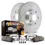 PowerStop K8683-36 Z36 Truck and SUV Carbon-Fiber Ceramic Brake Pad and Drilled & Slotted Rotor Kit