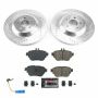 PowerStop K7968 Z23 Daily Driver Carbon-Fiber Ceramic Brake Pad and Drilled & Slotted Rotor Kit
