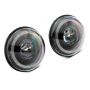 Raxiom J167194 07-18 Jeep Wrangler JK Axial Series 7-In Dragon Eye LED Headlights- Blk Housing (Clear Lens)