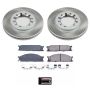 PowerStop SC2278 Semi-Coated Rotor and Low-Dust Ceramic Brake Pad Kit
