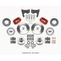 Wilwood 140-15196-R Forged Dynalite Front Kit 11.00in Red 65-72 CDP C Body -Drum