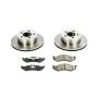 PowerStop KOE2119 OE Stock Replacement Low-Dust Ceramic Brake Pad and Rotor Kit