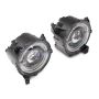 Raxiom J167045 18-23 Jeep Wrangler JL Axial Series 9-In LED Angel Eye Headlights- Blk Housing (Clear Lens)