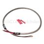 NAMZ NHH-1801 Headlight Harness (SS Braided & Clear Coated - Stock Length)