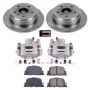 PowerStop KCOE1084 OE Stock Replacement Low-Dust Ceramic Brake Pad, Rotor and Caliper Kit
