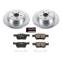 PowerStop K7144 Z23 Daily Driver Carbon-Fiber Ceramic Brake Pad and Drilled & Slotted Rotor Kit