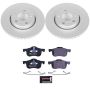 PowerStop ESK3004 Genuine Geomet Coated Rotors, ECE-R90 Brake Pads + Hardware Kit