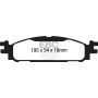EBC Brakes DP21873 Greenstuff 2000 Series Sport Brake Pads