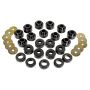 Prothane 97+ Jeep TJ Body Mount Kit - Black