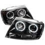 SPYDER 5011121 Projector Headlights - CCFL Halo - Black