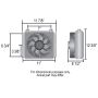 Derale 65861 18 Row Hi-Flow Racing Remote Fluid Cooler with Single Fan, 7/8-14 UNF O-ring