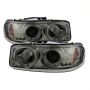 SPYDER 5009371 Projector Headlights - LED Halo - Smoke