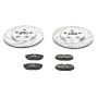 PowerStop K1361 Z23 Daily Driver Carbon-Fiber Ceramic Brake Pad and Drilled & Slotted Rotor Kit
