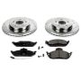 PowerStop K864 Z23 Daily Driver Carbon-Fiber Ceramic Brake Pad and Drilled & Slotted Rotor Kit