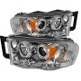 SPYDER 5009982 Projector Headlights - LED Halo - Chrome