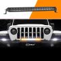 XKGLOW XK064020-DFS XK Glow Razor Light Bar Fog + Strobe + High Beam Driving No Wire & Switch 20in