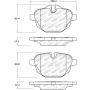 StopTech 11-17 BMW X3 Street Performance Rear Brake Pads