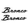 Ford Racing M-1447-BSMB 2021-2025 Bronco Classic Script Fender Badge Kit-Matte Black