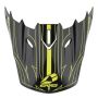 EVS H16T5P-VSBKHVY T5 Pinner Visor - Black/Hivis Yellow