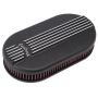 EDELBROCK EDE41153 Billet Alum. Single Carb A/C - Small Oval- Black