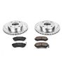 PowerStop K654 Z23 Daily Driver Carbon-Fiber Ceramic Brake Pad and Drilled & Slotted Rotor Kit