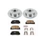 PowerStop KOE1148 OE Stock Replacement Low-Dust Ceramic Brake Pad and Rotor Kit
