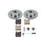 PowerStop KOE624 OE Stock Replacement Low-Dust Ceramic Brake Pad and Rotor Kit