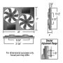 Derale 66833 Powerpack - High Output Dual 11