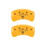 MGP Rear set 2 Caliper Covers Engraved Rear 2015/Bar & Pony Yellow finish black ch