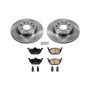 PowerStop KOE6041 OE Stock Replacement Low-Dust Ceramic Brake Pad and Rotor Kit