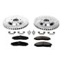 PowerStop K1559 Z23 Daily Driver Carbon-Fiber Ceramic Brake Pad and Drilled & Slotted Rotor Kit