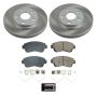 PowerStop SC8920 Semi-Coated Rotor and Low-Dust Ceramic Brake Pad Kit