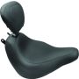 Mustang Motorcycle 79332 Mustang 18-21 Harley Heritage Classic & Deluxe Wide Tripper Solo Seat w/Driver Backrest - Black