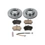 PowerStop KOE850 OE Stock Replacement Low-Dust Ceramic Brake Pad and Rotor Kit