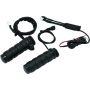 Kuryakyn 6473 Heated ISO Grips Dual Cable Gloss Black