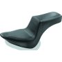Mustang Motorcycle 76386 Mustang 06-17 Harley Softail Wide Tire (200mm) Squareback 1PC Seat - Black